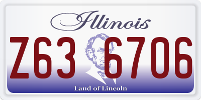 IL license plate Z636706