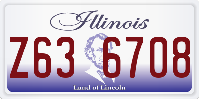 IL license plate Z636708