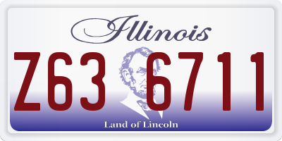 IL license plate Z636711