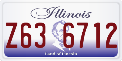 IL license plate Z636712