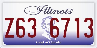 IL license plate Z636713