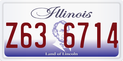 IL license plate Z636714