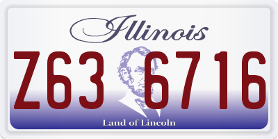 IL license plate Z636716
