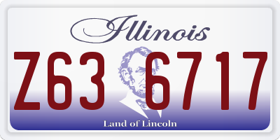 IL license plate Z636717
