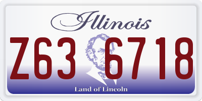 IL license plate Z636718
