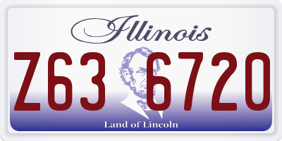 IL license plate Z636720