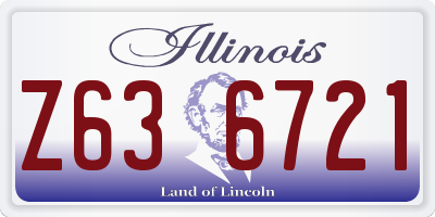 IL license plate Z636721
