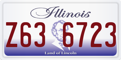 IL license plate Z636723