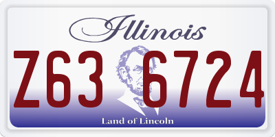 IL license plate Z636724