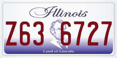 IL license plate Z636727