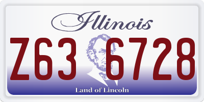 IL license plate Z636728