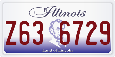 IL license plate Z636729
