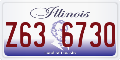 IL license plate Z636730