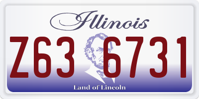 IL license plate Z636731