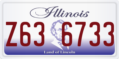 IL license plate Z636733