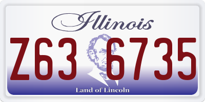 IL license plate Z636735