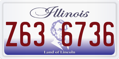 IL license plate Z636736