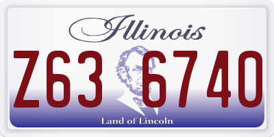 IL license plate Z636740
