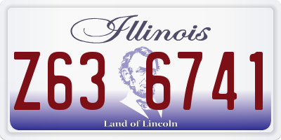 IL license plate Z636741