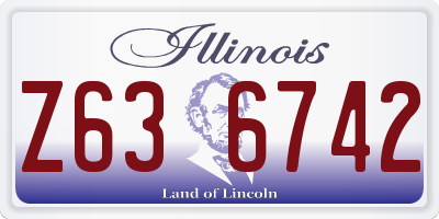 IL license plate Z636742