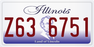 IL license plate Z636751