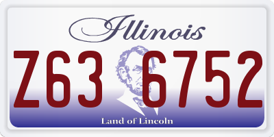 IL license plate Z636752