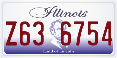 IL license plate Z636754