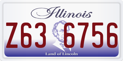 IL license plate Z636756