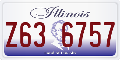 IL license plate Z636757