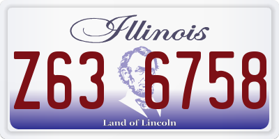 IL license plate Z636758