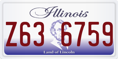 IL license plate Z636759