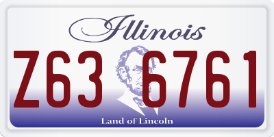 IL license plate Z636761