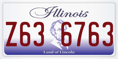 IL license plate Z636763