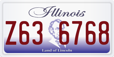 IL license plate Z636768
