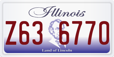 IL license plate Z636770