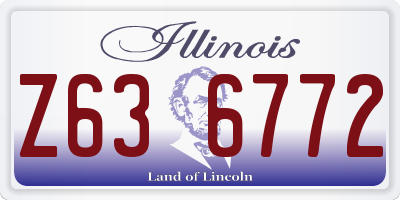 IL license plate Z636772