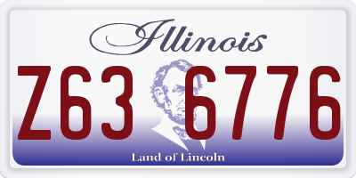 IL license plate Z636776