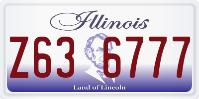 IL license plate Z636777