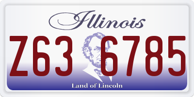 IL license plate Z636785