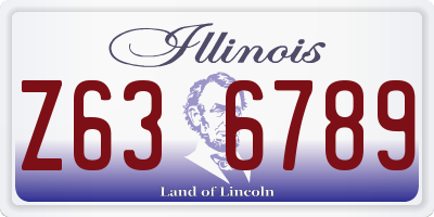 IL license plate Z636789