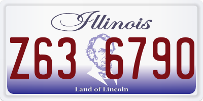 IL license plate Z636790