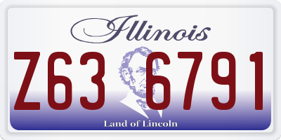 IL license plate Z636791