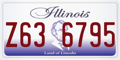IL license plate Z636795