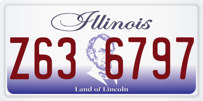 IL license plate Z636797