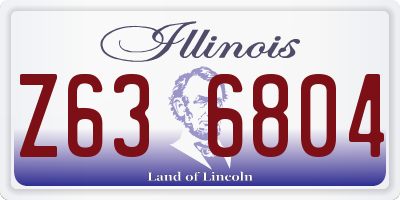 IL license plate Z636804