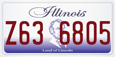 IL license plate Z636805