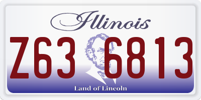 IL license plate Z636813