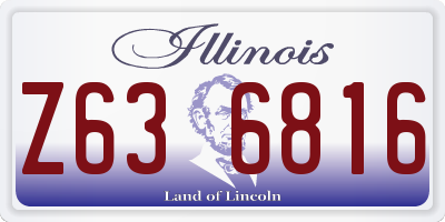 IL license plate Z636816
