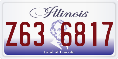 IL license plate Z636817