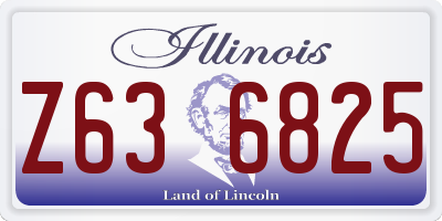 IL license plate Z636825